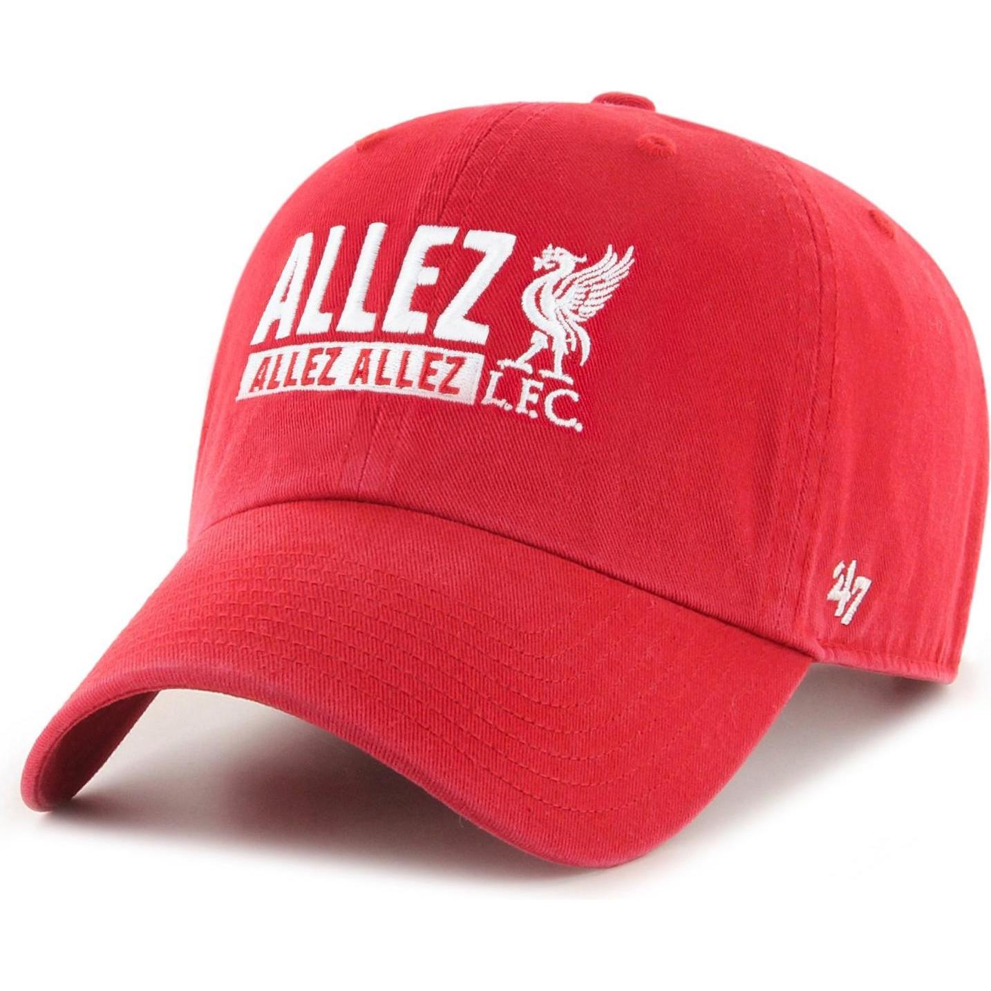47 Brand, Herren, Cap, Relaxed Fit Allez FC Liverpool, Rot, (One Size)