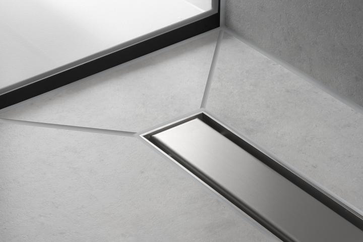 Immagine prodotto hansgrohe RainDrain Match è un set di canalette per doccia 1000 con telaio regolabile in altezza (acciaio (1000 mm)