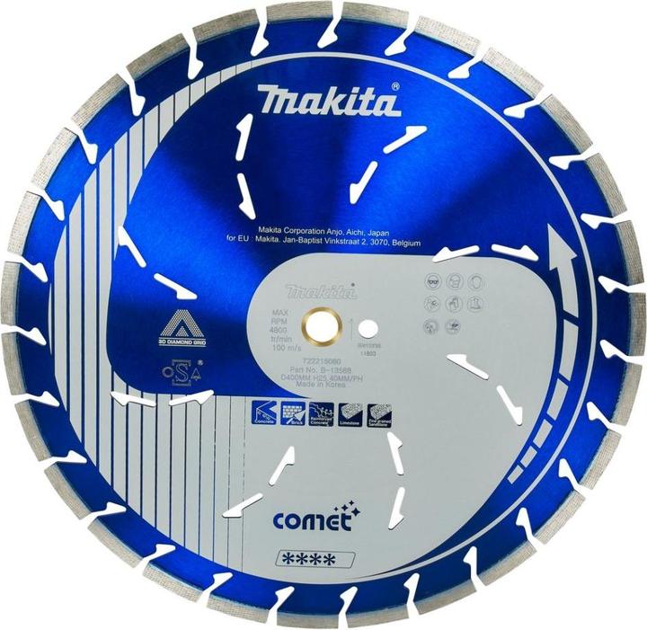 Image du produit Makita lame diamantée. 400x25,4 COMET