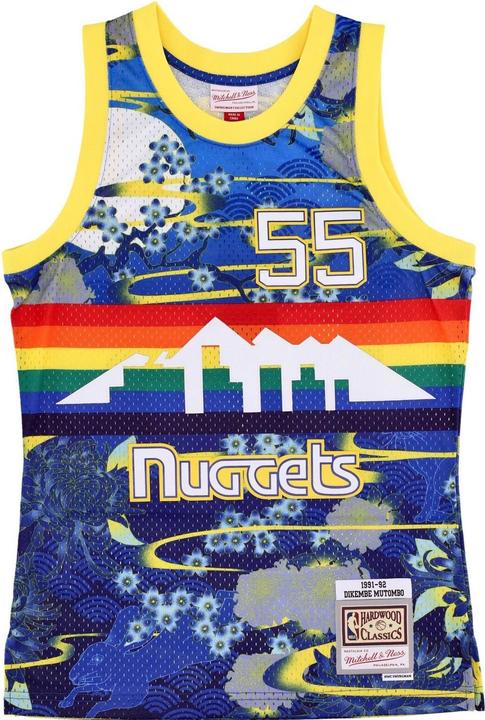 Actual product image Mitchell & Ness Swingman Mesh Jersey Denver Nuggets ASIAN Mutombo - S (S)
