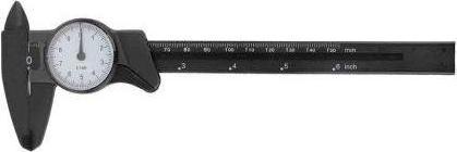 RS PRO Round Scale Caliper Analogue,, metric & imperial 150mm / 0.4 mm (15 cm)