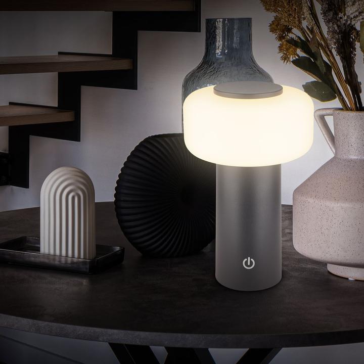 Image du produit Briloner Brilo unplugged JUNA Akku Tischleuchte - Anthrazit (210 lm)