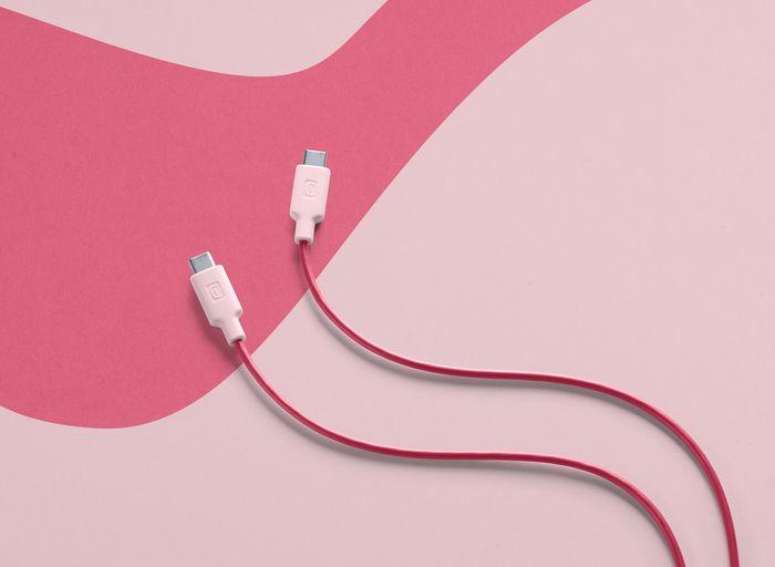 Produktbild Cellularline Stylecolor Cable 100cm - USB-C to USB-C (1 m, USB 3.2 Gen 1)
