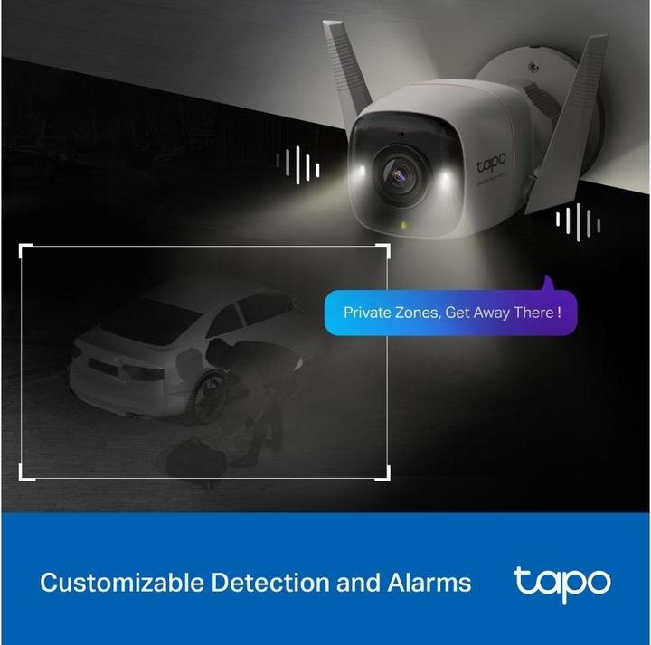 Actual product image TP-Link Tapo C325WB 4MP QHD Outdoor Camera ColourPro MicroSD (2688 x 1520 pixels)