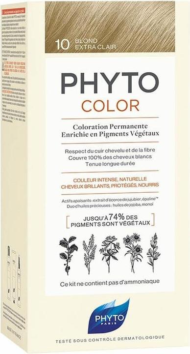 Actual product image Phyto Phytocolor Permanent Colour (#10 Extra Fair Blond)