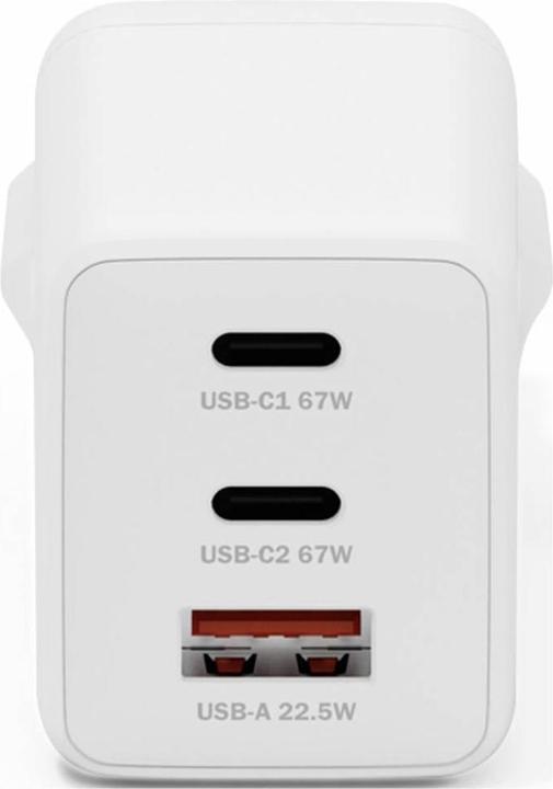 Productafbeelding Digitus USB GaN Charger 67W, 2x USB-C, 1x USB-A (67 W, 3 ports)