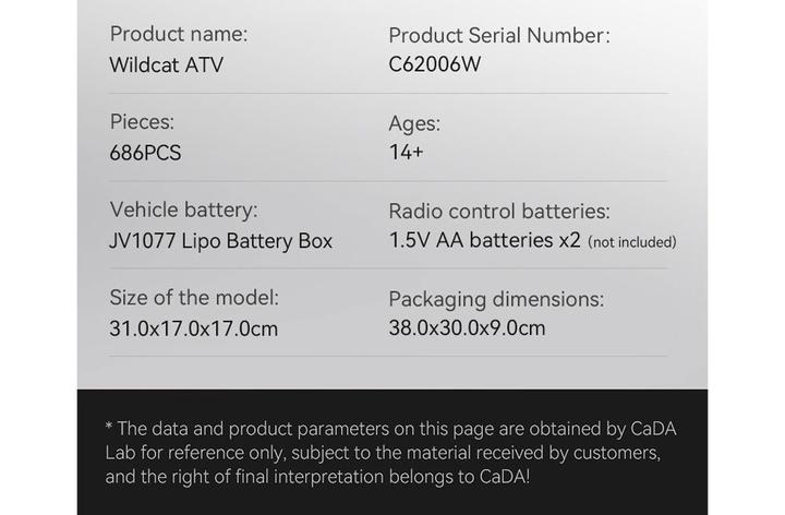 Produktbild Cada Wild Cat XX