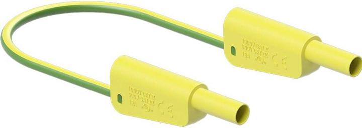 Actual product image Stäubli SLK-4N-S10 Measuring cable ( - ) 100 cm Yellow, Green 1 pc.