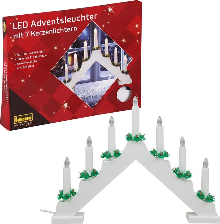 Actual product image Idena Advent chandelier LED decorative light white (55 cm, 1 x)