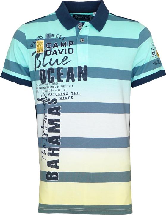 Image du produit Camp David Polo Beach Life Tee shirt à manches courtes avec col polo (L)