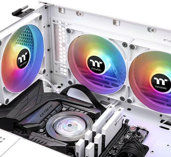 Produktbild Thermaltake CT120 ARGB 2er-Pack Snow (120 mm, 2x)