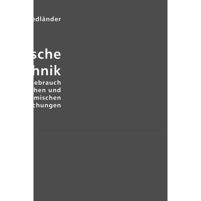 Mikroskopische Technik, Fachbücher von Carl Friedländer