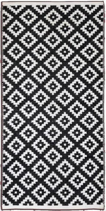 Image du produit Chalet Tapis Corner 140 cm x 70 cm, Noir/Blanc (14 x 14 x 74 cm)