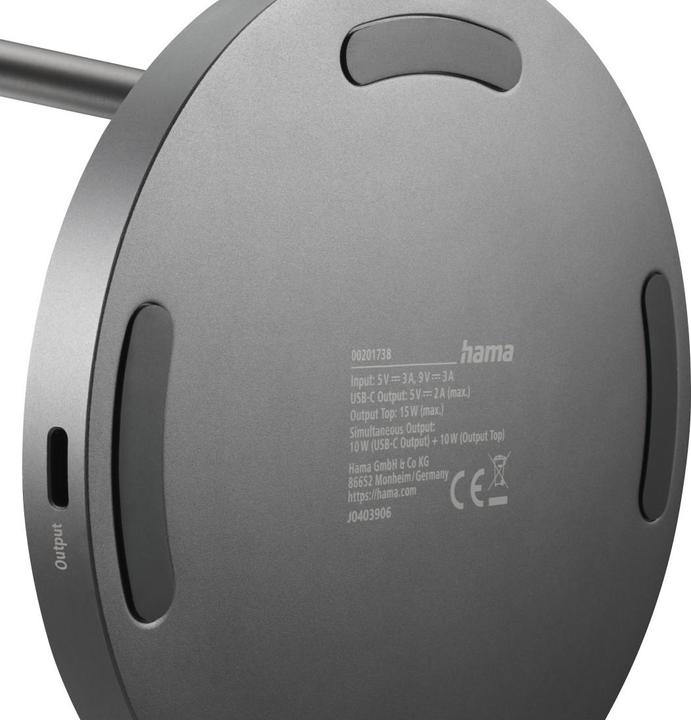 Image du produit Hama Kabelloses Qi2-Ladegerät, induktiv Schnellladen, 2in1-Ladestation, 15 W (15 W)