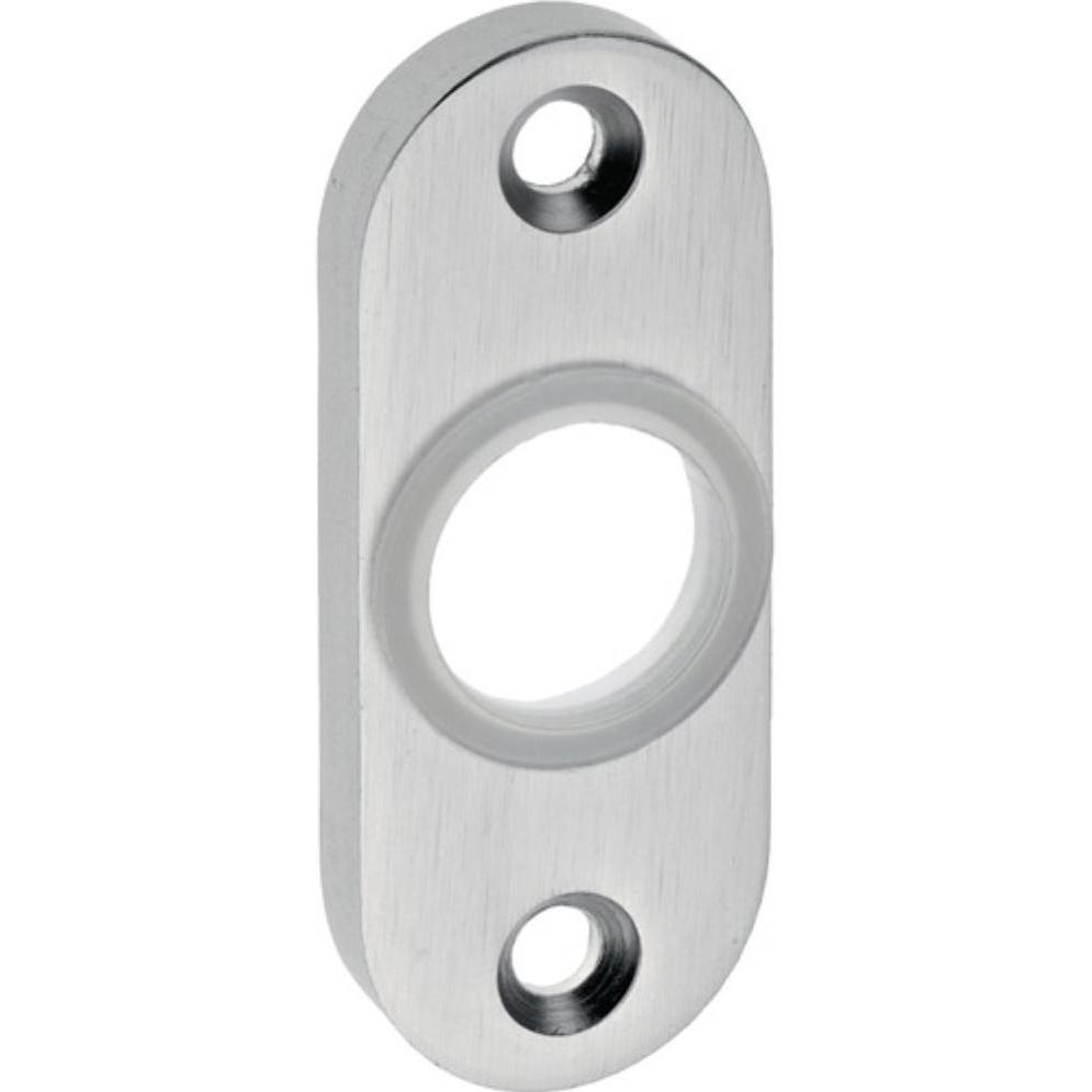 EDI, Türgriff + Fenstergriff, Drückerrosette 3392/0000 Aluminium F1 Schildstärke 8 mm rund oval (Türgarnitur)