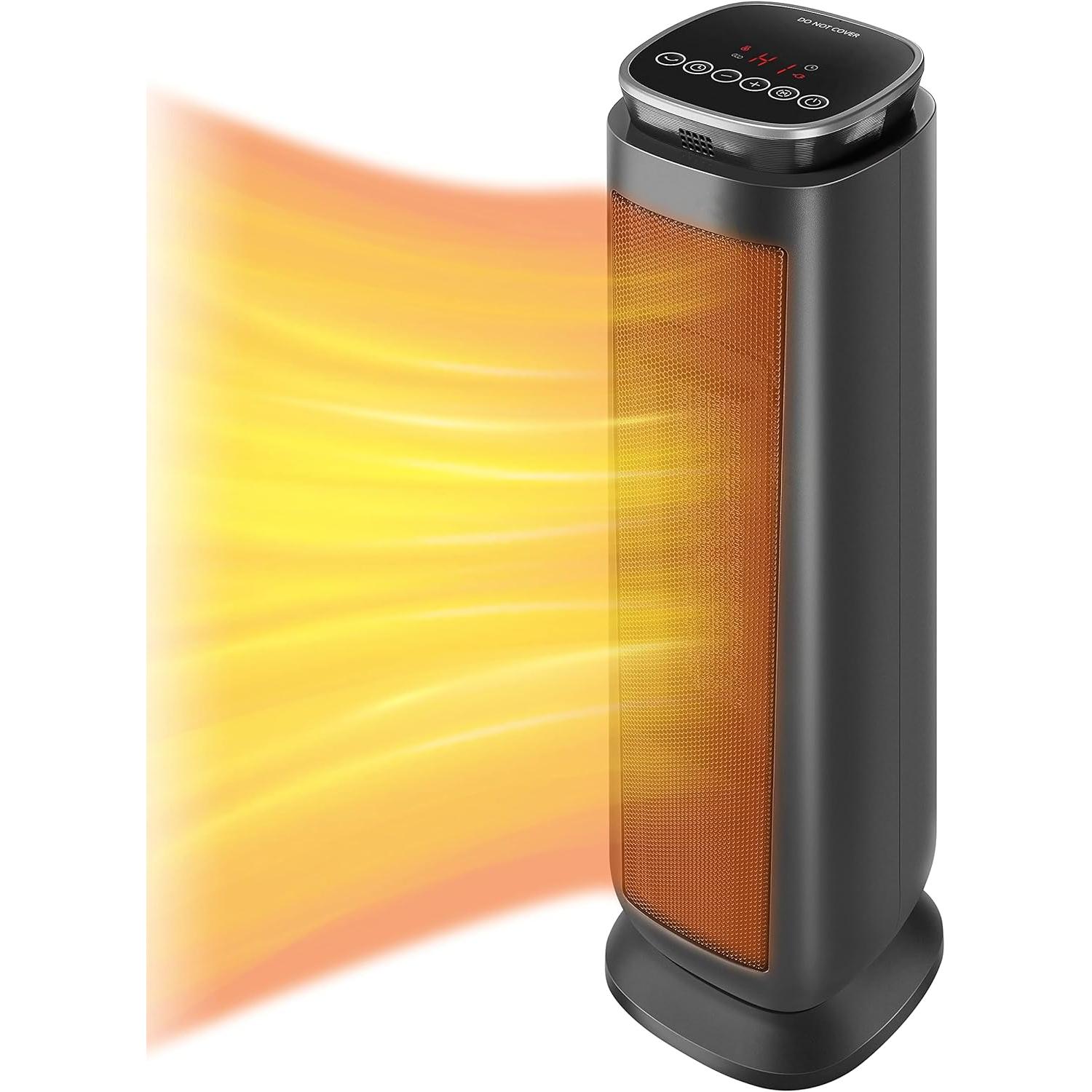 Midea NTH20-18MRA, Heizkörper, Schwarz, Silber