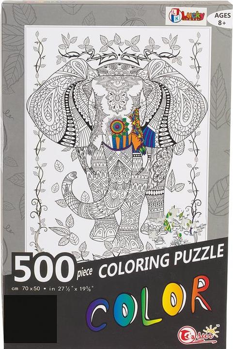 HP Puz A Colorier Elephant 500p (500 Teile)