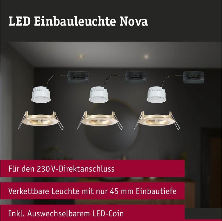 Produktbild Paulmann Einbauleuchte Nova Set (470 lm)