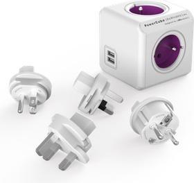 Actual product image Allocacoc PowerCube ReWirable USB + 3x plug + IEC EU Cable (FR)