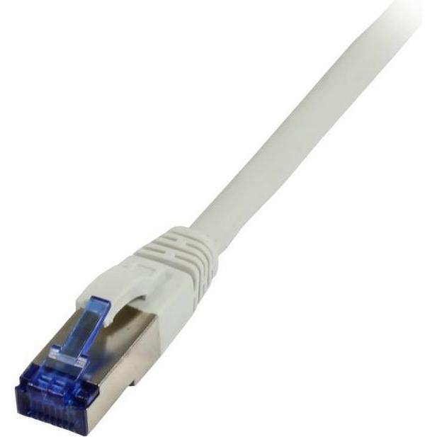 Synergy 21 Patchkabel RJ45, CAT6A 500Mhz, 1.0m, grau, S-STP(S/FTP), TPE(Superflex), AWG26 (S/FTP, CAT6a, 1 m), Netzwerkk...
