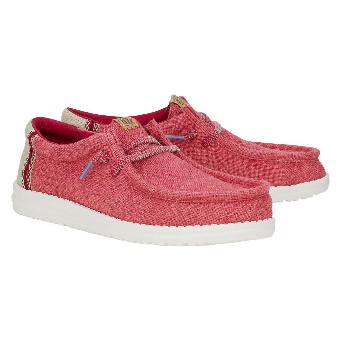 Hey Dude, Mannen, Sneakers, Wally Jute, Rood, (45)