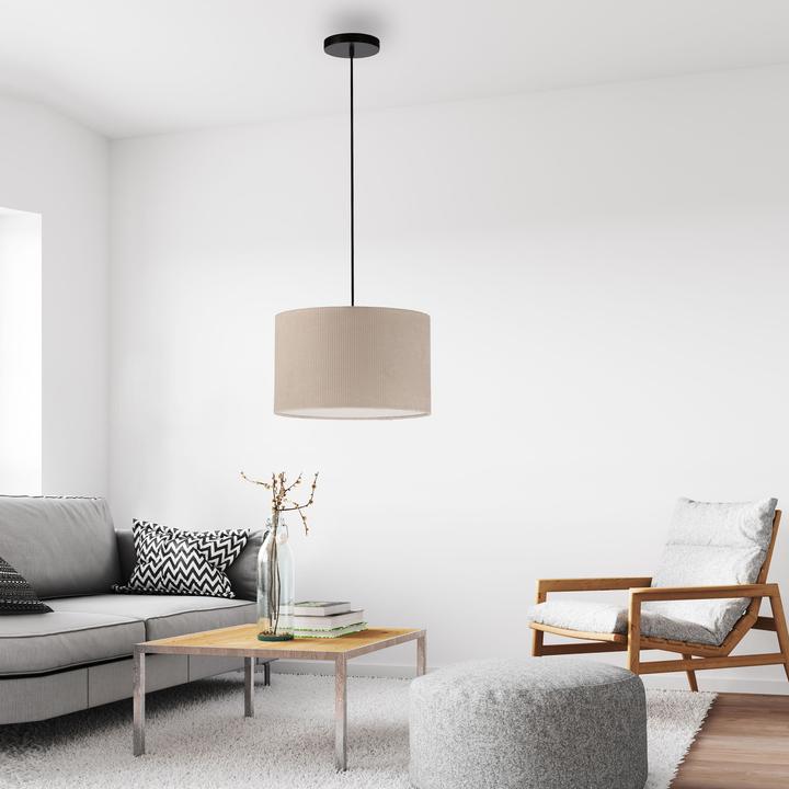 Actual product image Just Light Pendelleuchte Duro E27 Beige (E27)