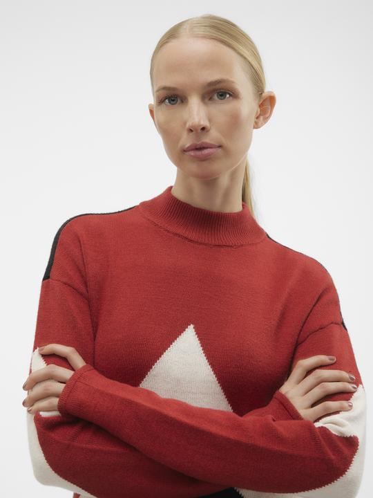 Produktbild Vero Moda VMNANCY BLOCK LS O-NECK BKN DRESS LCS Strickkleid (XXS)