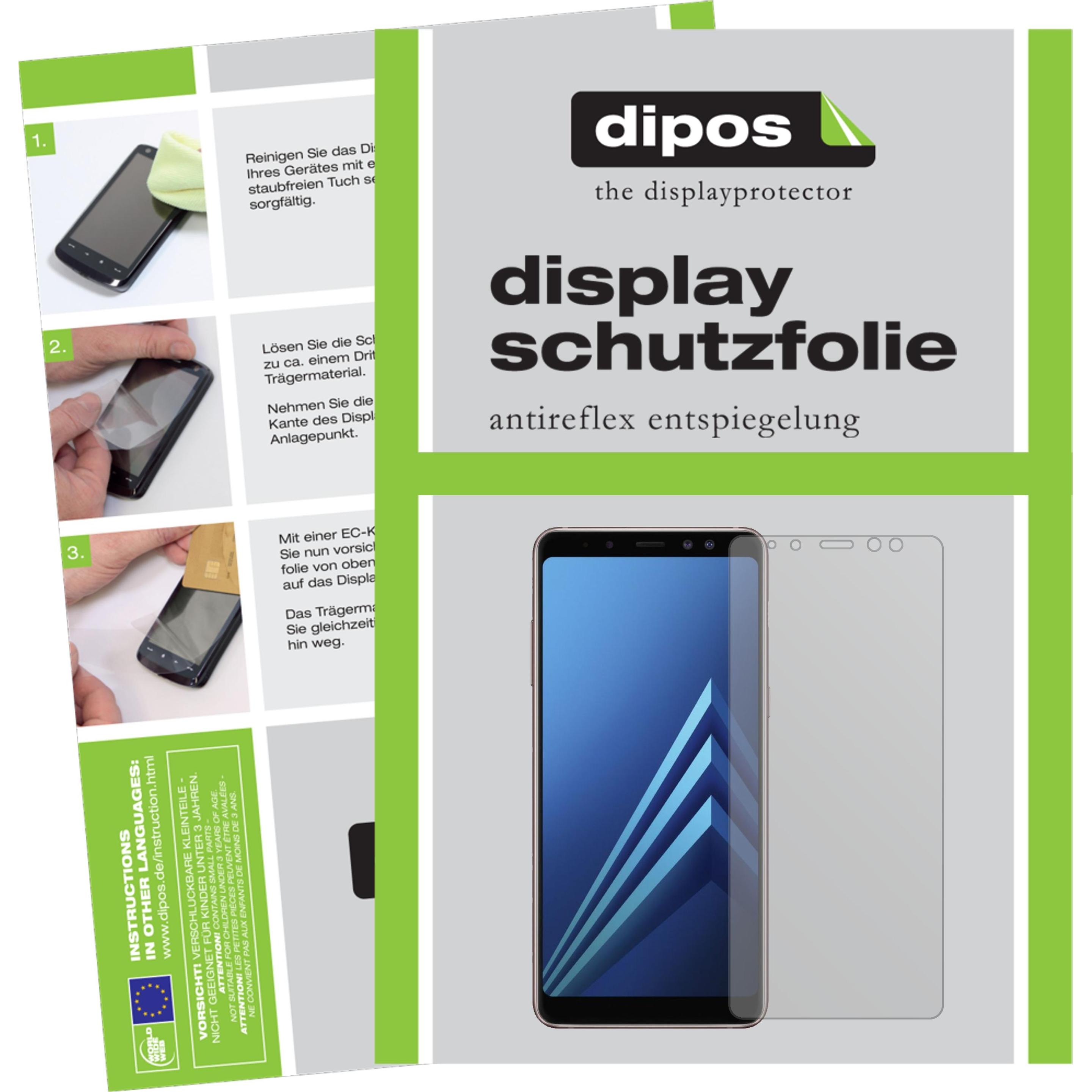 Thumbnail - Dipos Displayschutzfolie Antireflex (5 Stück, Samsung Galaxy A8 (2018)), Smartphone Schutzfolie, Transparent