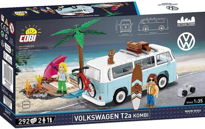 Actual product image Cobi VOLKSWAGEN T2A KOMBI SCALE 1:35 302 PCS / 2 FIG / CAT