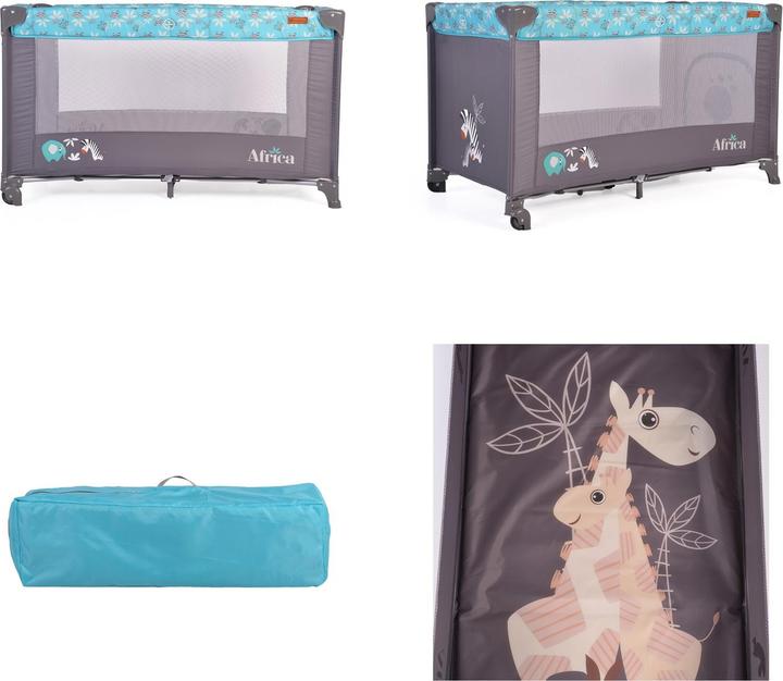 Actual product image Cangaroo Travel cot Africa (60 x 120 cm)