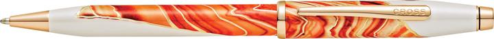 Productafbeelding Cross Twist action biros Wanderlust Antelope Canyon geschenkverpakking (Witte lak, Oranje met roségouden applicaties, 1 x)