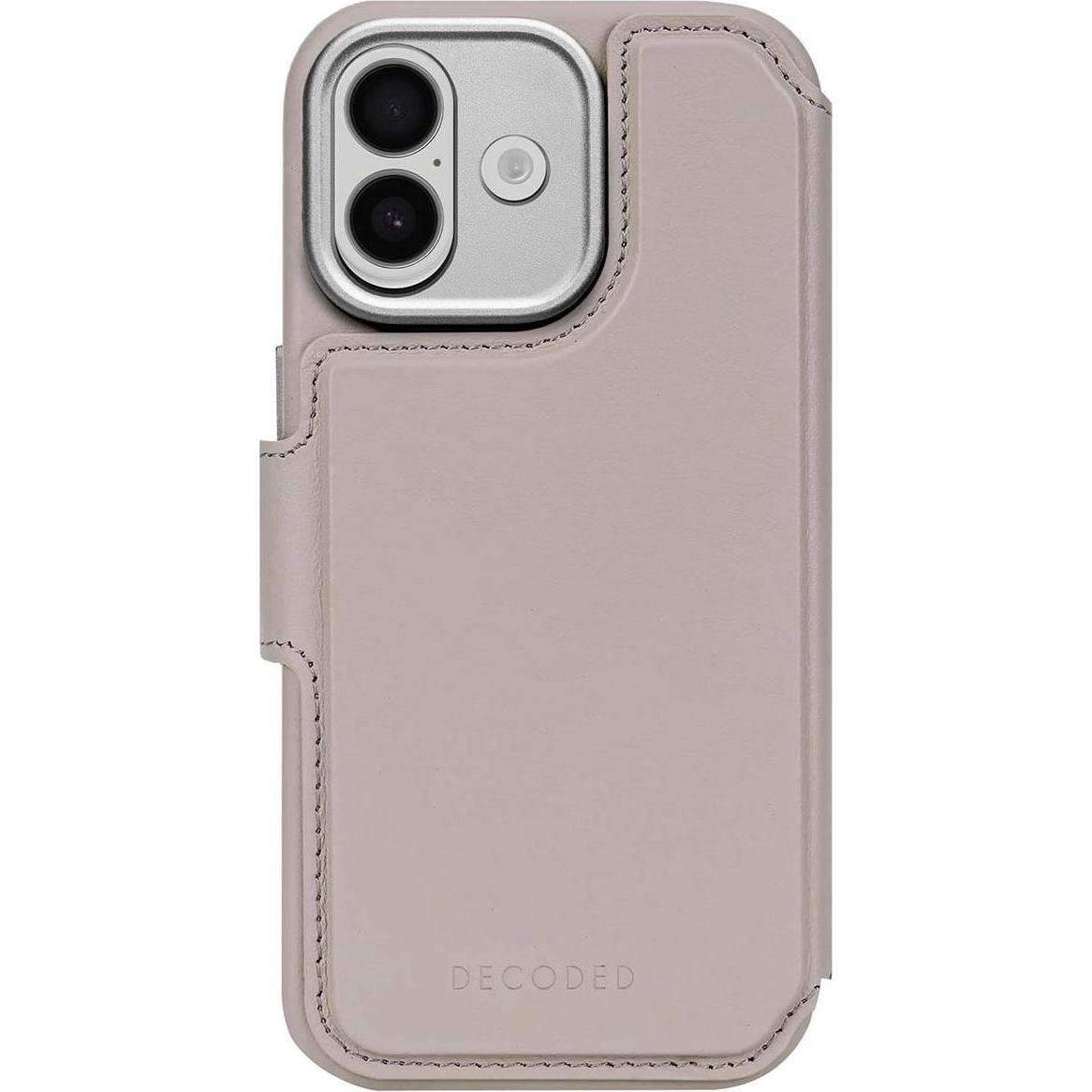 Decoded Leather Detachable Wallet Apple iPhone 17 Solid Clay (Apple iPhone 17), Cover smartphone, Beige