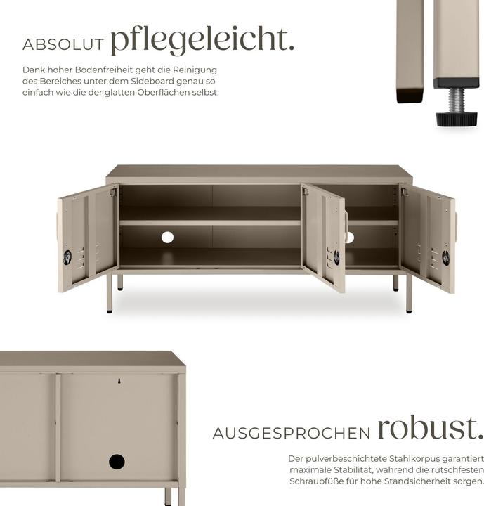 Image du produit tectake buffet (120 x 37.50 x 55.50 cm)