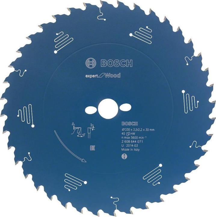 Actual product image Bosch Professional Zubehör Circular saw blade Expert for Wood, 184 x 30 x 2.6 mm, 24