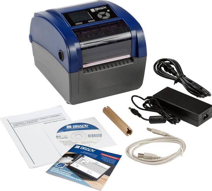 Produktbild Brady BBP12-SPS-EU, Thermotransferdrucker, max. Breite 118mm, 300 dpi, Seriell, USB, LAN, mit Roll (300 dpi)