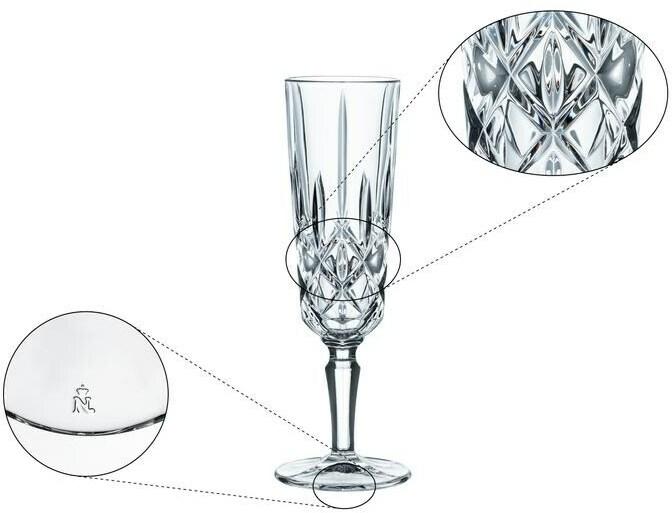 Produktbild Nachtmann Champagnerglas Noblesse (15.50 cl, 4 Gläser, Sektgläser)