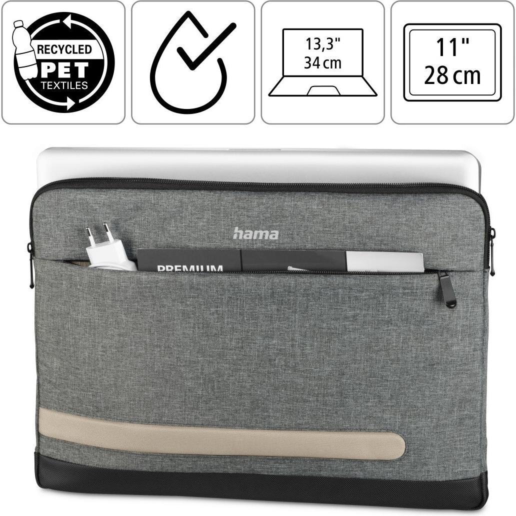 Thumbnail - Hama Terra (13.30", Universal), Notebooktasche, Grau