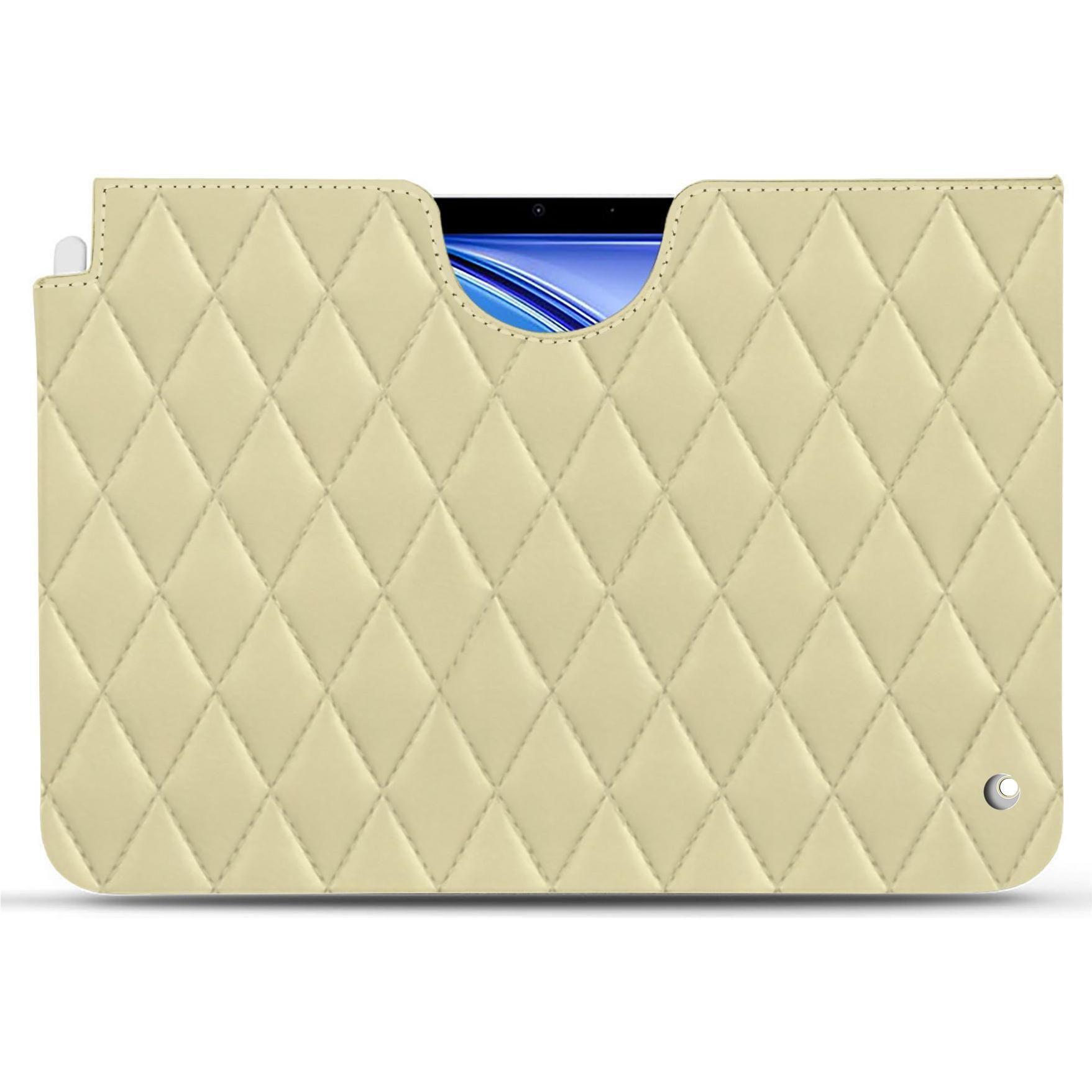 Noreve Lederschutzhülle (iPad Air 2020 (4. Gen), iPad Air 2022 (5. Gen)), Tablet Hülle, Beige