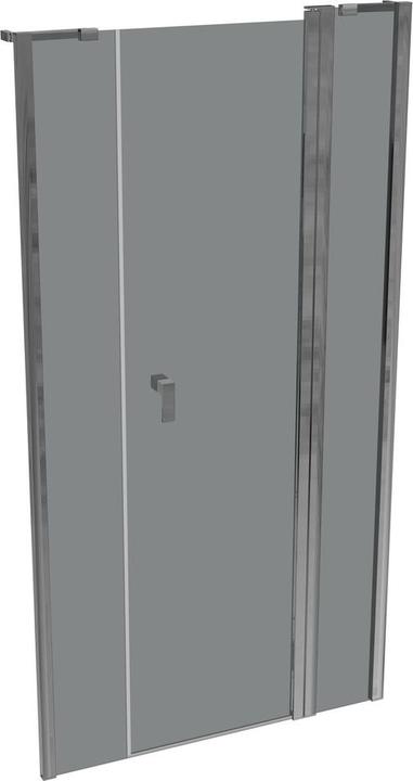 Actual product image Hüppe Design pure 4-corner swing door with fixed segment and side panel in niche, width:100cm height:190cm (200 cm, 100 cm, 190 cm)