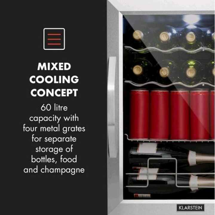 Produktbild Klarstein Beersafe XL Mix It Edition Schwarz KühlschrankD (60 l)