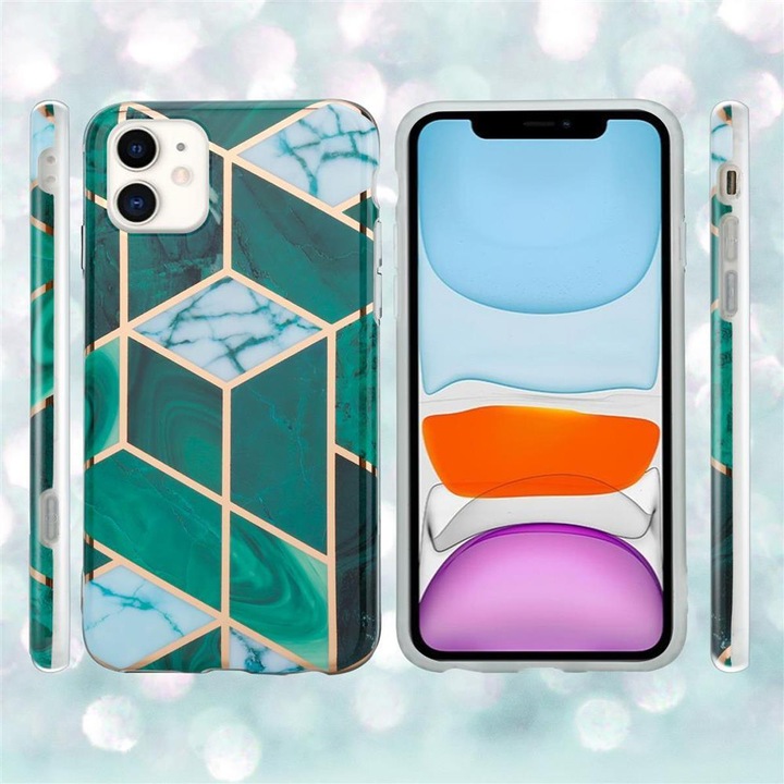 Produktbild Cadorabo IMD TPU Bunter Marmor Cover (Apple iPhone 11)