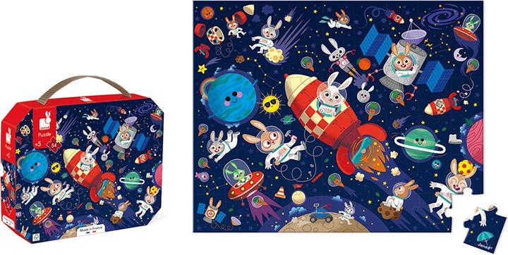 Produktbild Janod Puzzle Rakete (54 Teile)