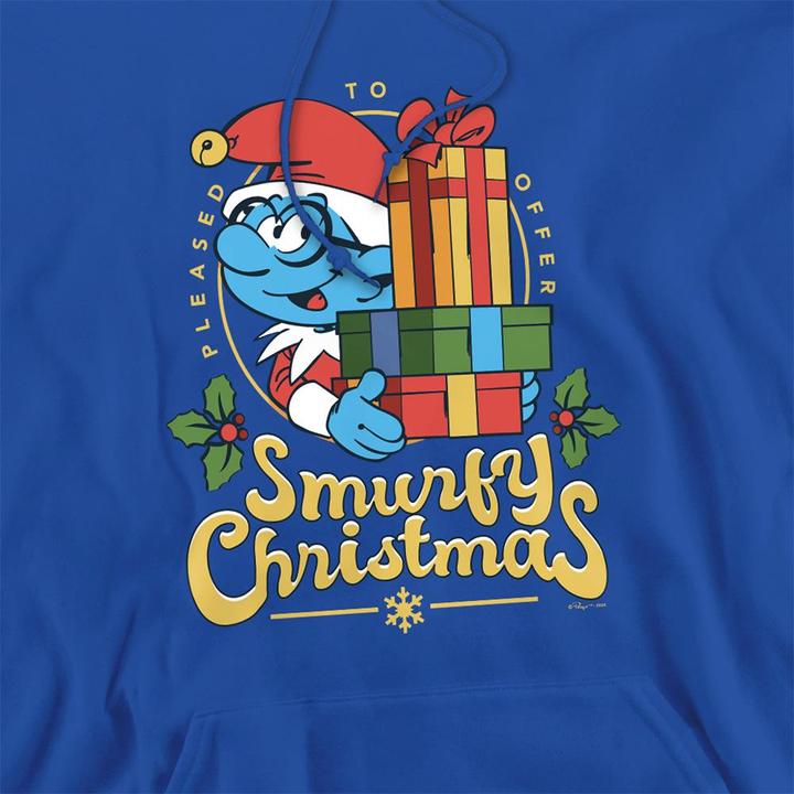 Produktbild The Smurfs Kapuzenpullover weihnachtliches Design (M)
