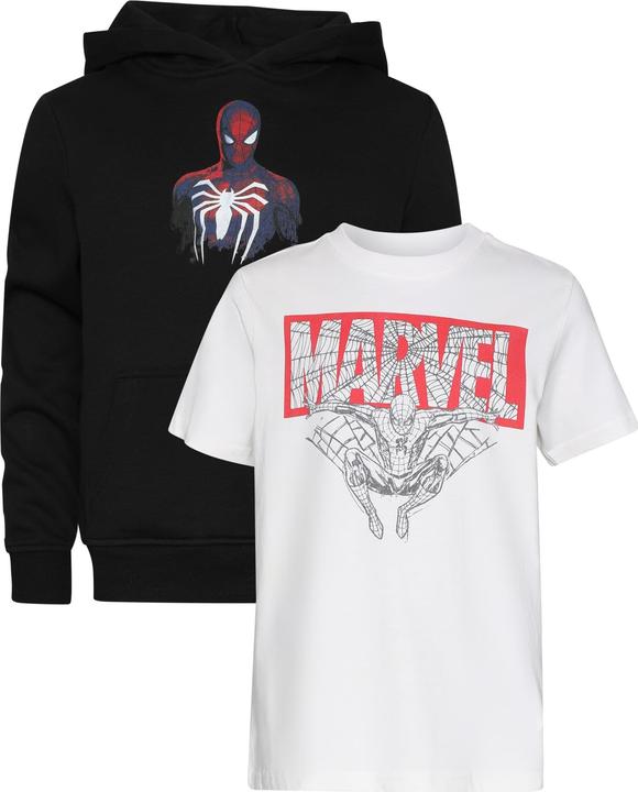 Produktbild Mister Tee MisterTee T-Shirt & Hoody 2 Pack - Spiderman Marvel - 184603 (158, 164)