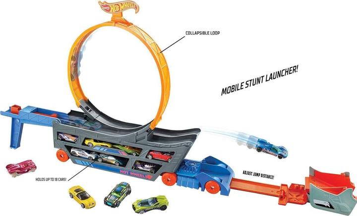 Image du produit Hot Wheels Stunt N Go Transporter & Trackset