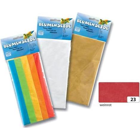 Folia, Bastelpapier, Seidenpapier, (B)500 x (H)700 mm, 20 g/qm, weinrot (20 g/m²)
