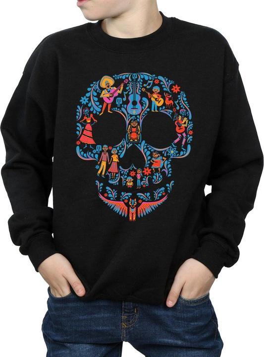 Actual product image Disney Boys Coco Skull Pattern Sweatshirt (152, 158)