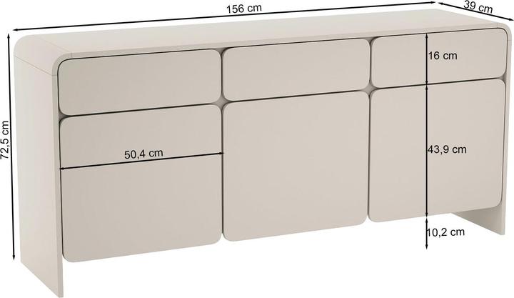 Produktbild Selsey Lummo (156 x 39 x 72.50 cm)