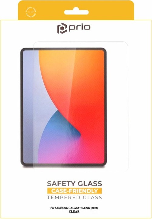Actual product image prio Protective glass film for Samsung Tab S8+ (2022) clear (1 Piece, Galaxy Tab S8+)
