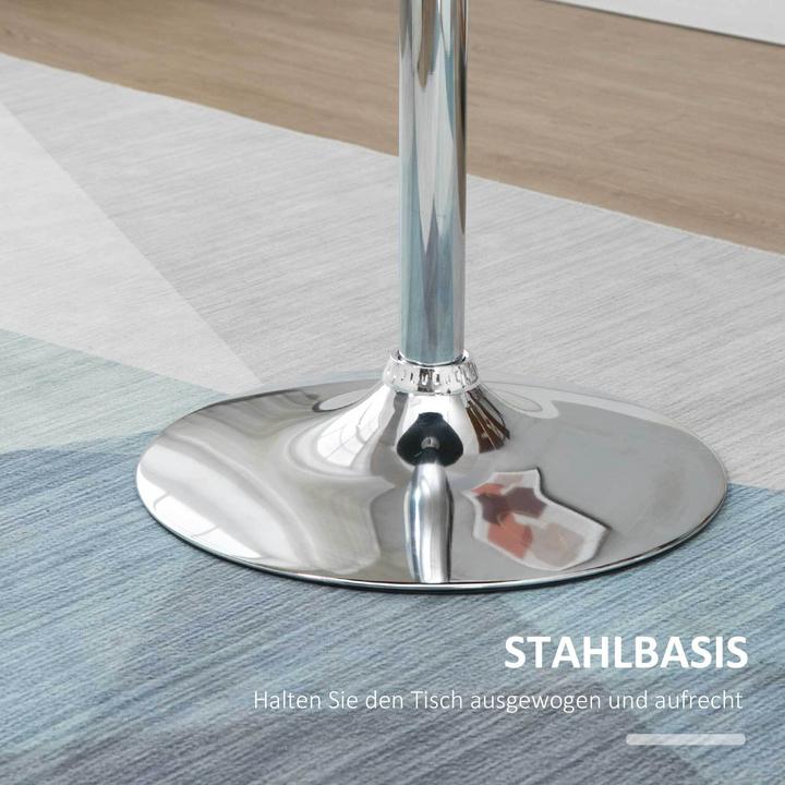 Image du produit Homcom Table de bar avec fonction de réglage en hauteur (Ø 61 x 90 cm)